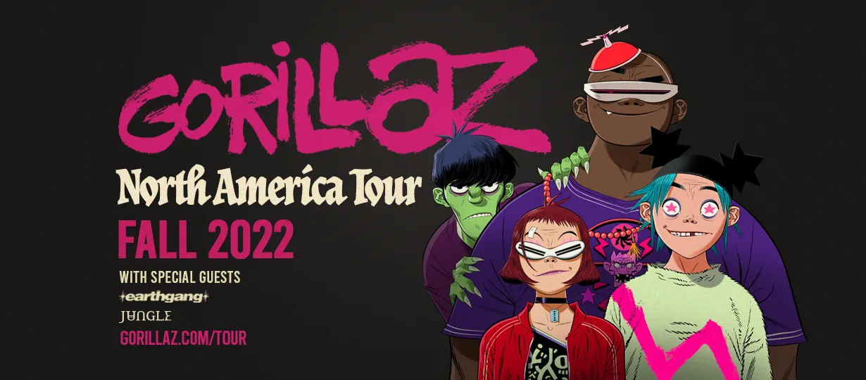 Gorillaz North America Tour 2022